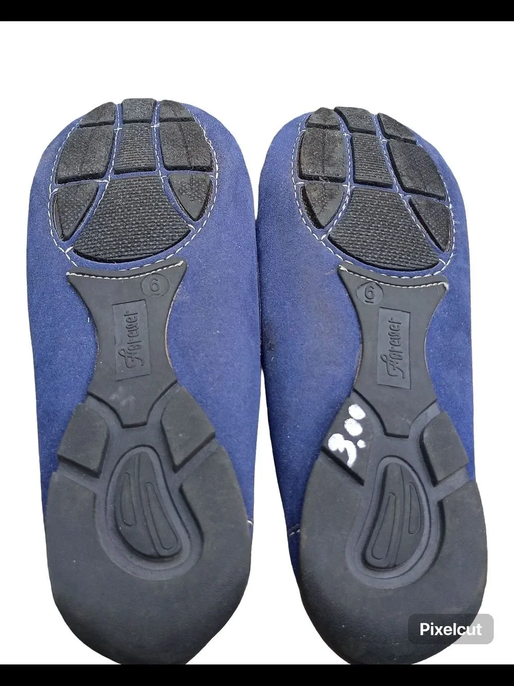 Blue Women's Casual Moccasin Flats